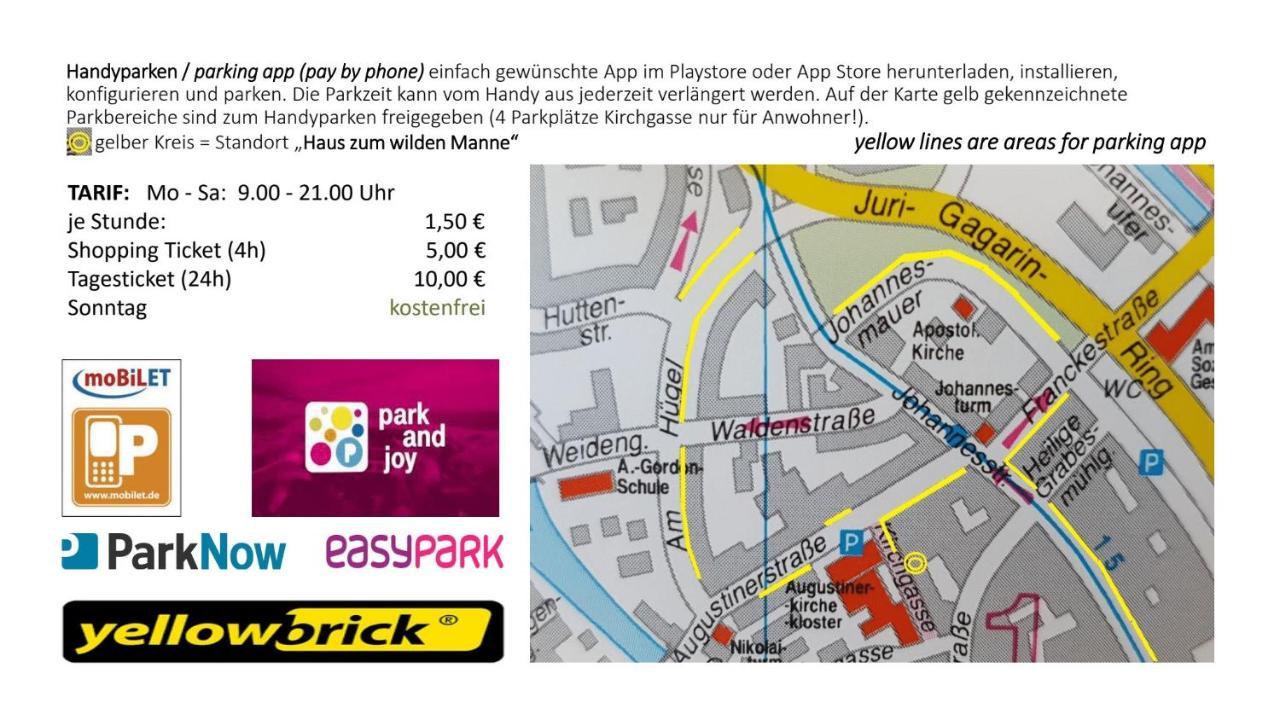 Willa Haus Zum Wilden Manne Erfurt Zewnętrze zdjęcie